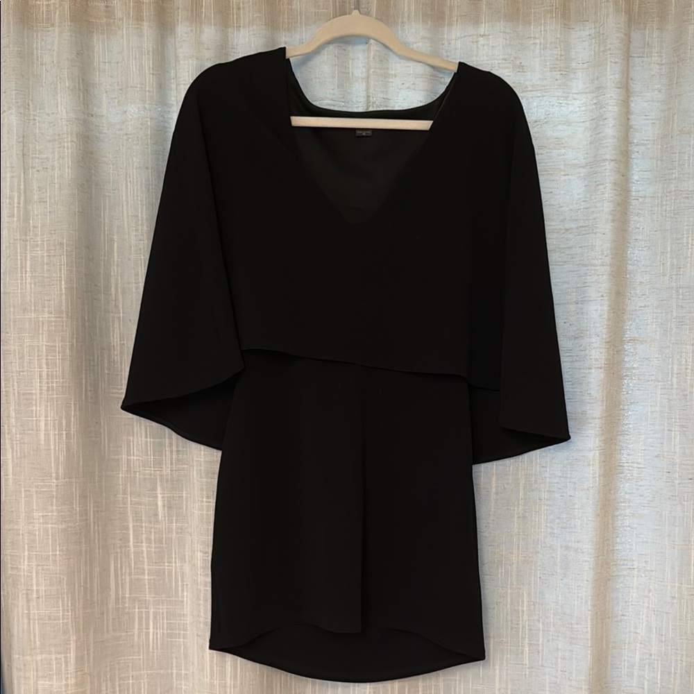 Black Caped Dress 🖤
